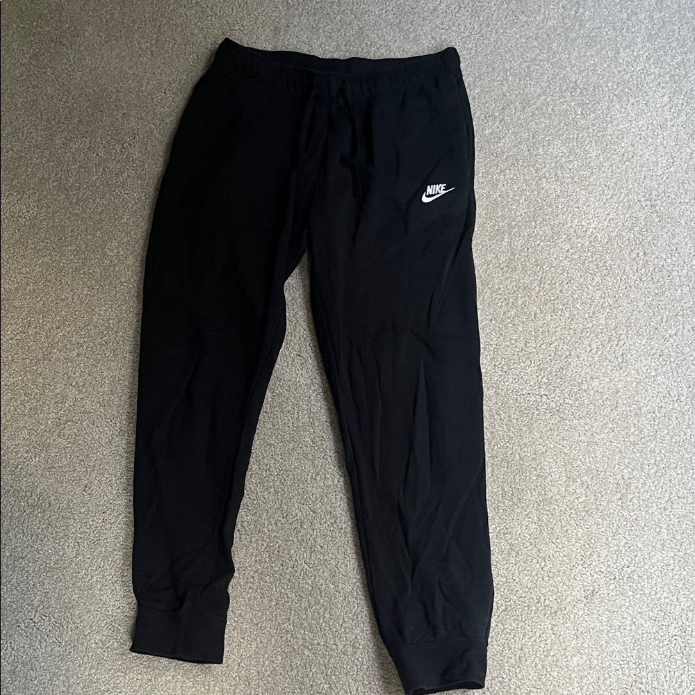 Nike Black Sweatpants with White Logo